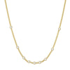 Ania Haie Elegant Gold Multi-Station Round Stone Chain Necklace