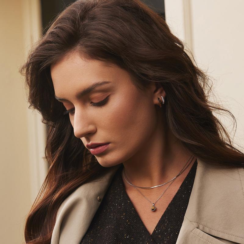 Ania Haie Elegant Silver Flat S‑Link Chain Necklace
