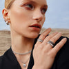 Ania Haie Elegant Silver Paper Clip Chain Necklace
