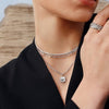 Ania Haie Elegant Sterling Silver Paper Clip Link Ring