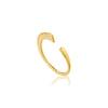 Ania Haie Geometry Curved Adjustable Ring