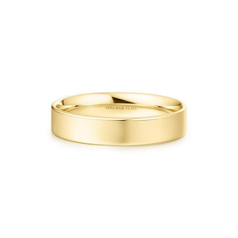 Ania Haie Gold 4mm Smooth Band