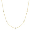 Ania Haie Gold Classic Bezel-Set Station Necklace