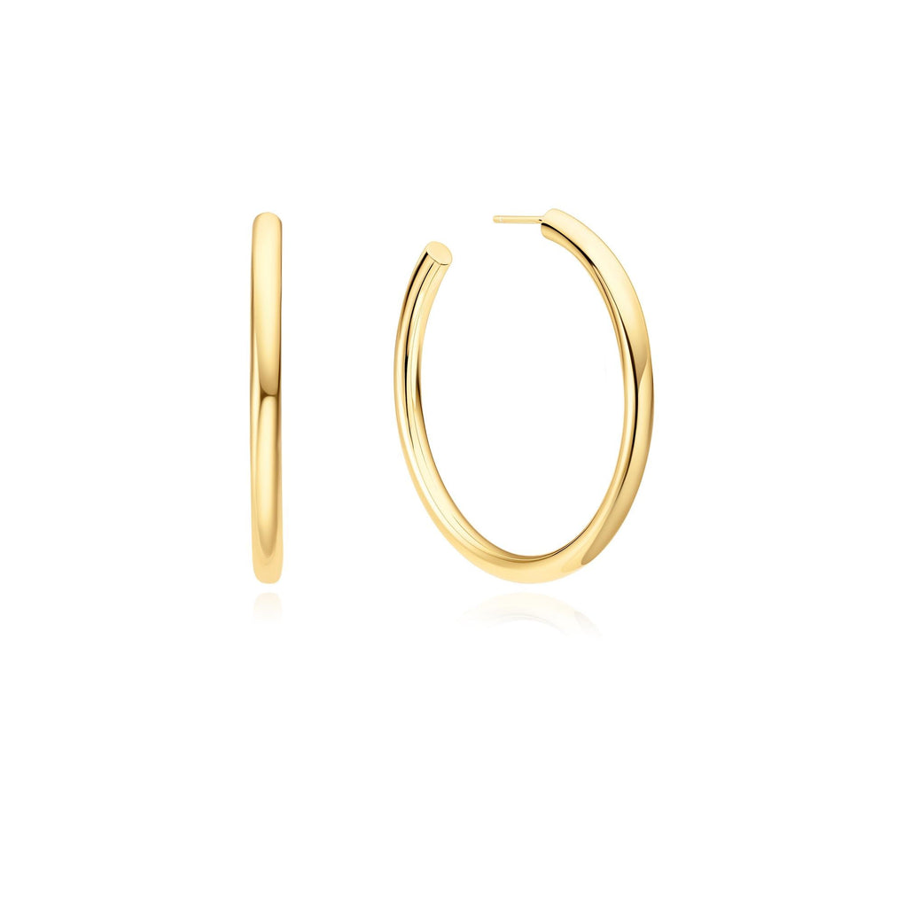 Ania Haie Gold Classic Tube Oversized Hoop Earrings