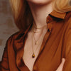 Ania Haie Gold Floral Oval Pendant Necklace