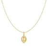 Ania Haie Gold Floral Oval Pendant Necklace
