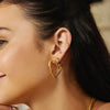 Ania Haie Gold Large Heart Hoop Earrings