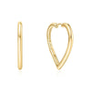 Ania Haie Gold Large Heart Hoop Earrings