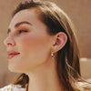 Ania Haie Gold Malachite and Turquoise Large Hoops