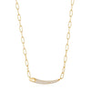 Ania Haie Gold Pave Bar Chain Necklace