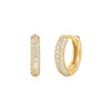 Ania Haie Gold Pave Huggies