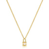 Ania Haie Gold Pearl Padlock Necklace