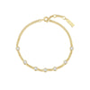 Ania Haie Gold-Plated Multi-Station Round Stone Elegant Bracelet