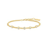 Ania Haie Gold-Plated Multi-Station Round Stone Elegant Bracelet