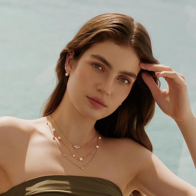 Ania Haie Gold Shell Pearl Necklace