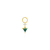 Ania Haie Gold Sparkle Drop Green Earring Charm