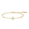 Ania Haie Gold Sparkling Lucky Clover Bracelet