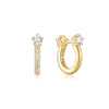 Ania Haie Gold Sparkling Pavé Huggie Hoop Earrings