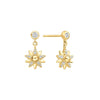 Ania Haie Gold Sunburst Dangle Stud Earrings