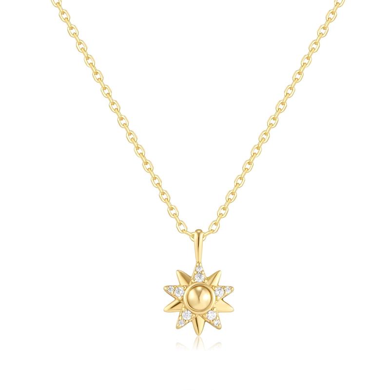 Ania Haie Gold Sunburst Necklace