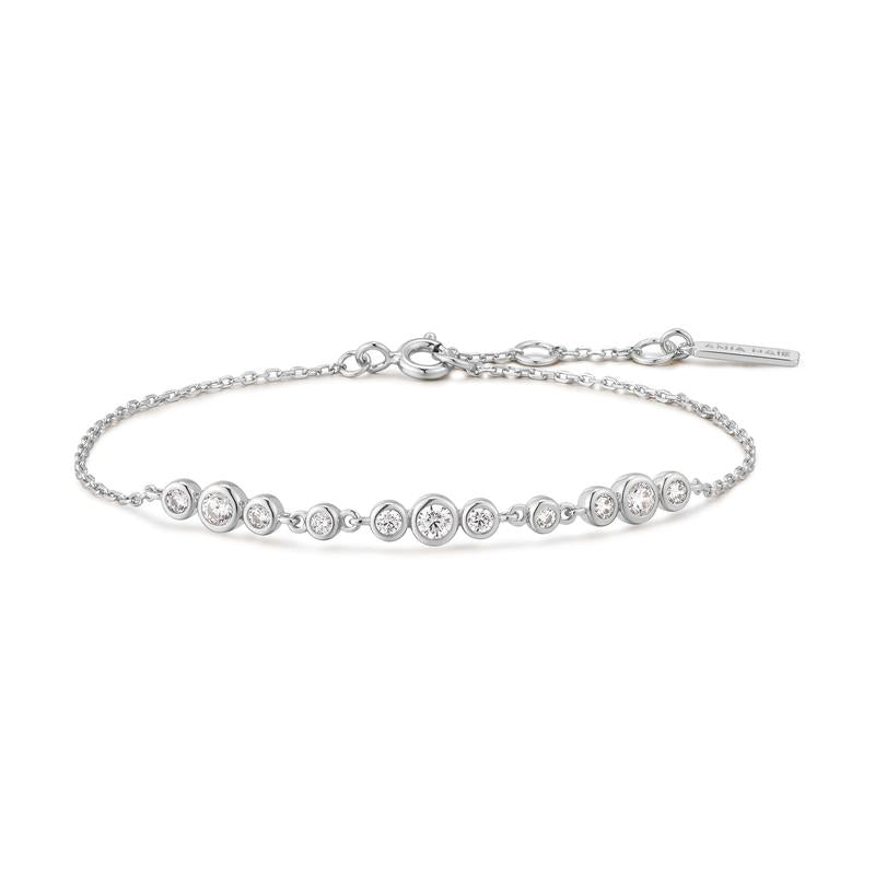 Ania Haie Silver Bracelet with Cubic Zirconia Stones