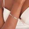 Ania Haie Silver Flat Snake Chain Bracelet