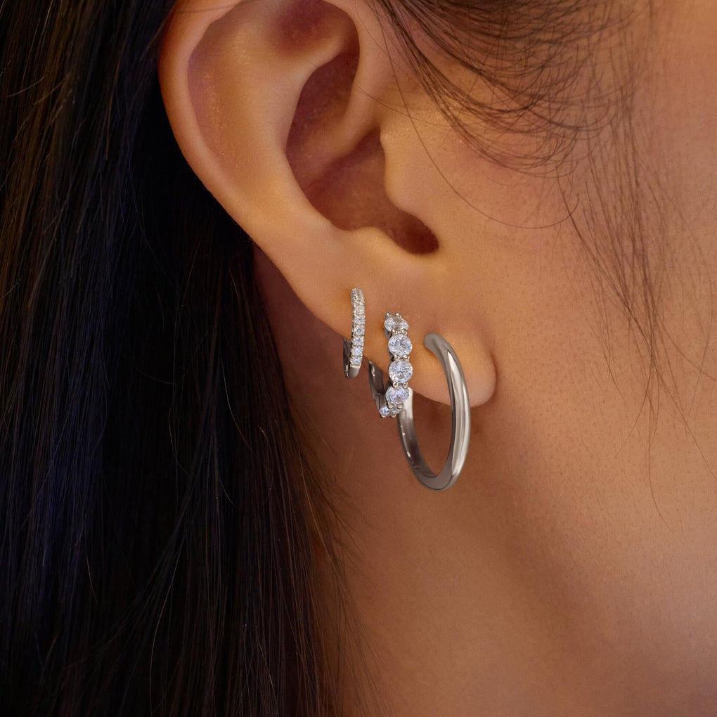 Ania Haie Silver Hoop Earrings