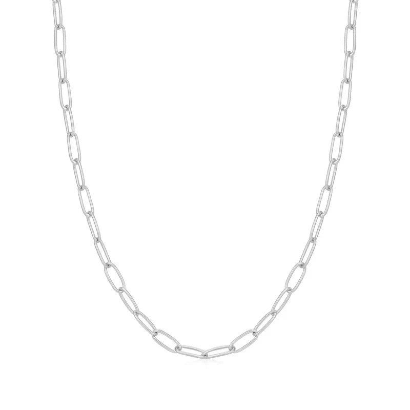 Ania Haie Silver Link Charm Chain Necklace