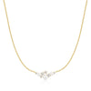 Ania Haie Silver Shell Pearl Cluster Necklace with Cubic Zirconia