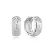 Ania Haie Silver Sparkle Chubby Huggie Hoop Earrings