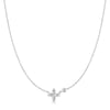 Ania Haie Silver Sparkling Lucky Clover Necklace with Cubic Zirconia
