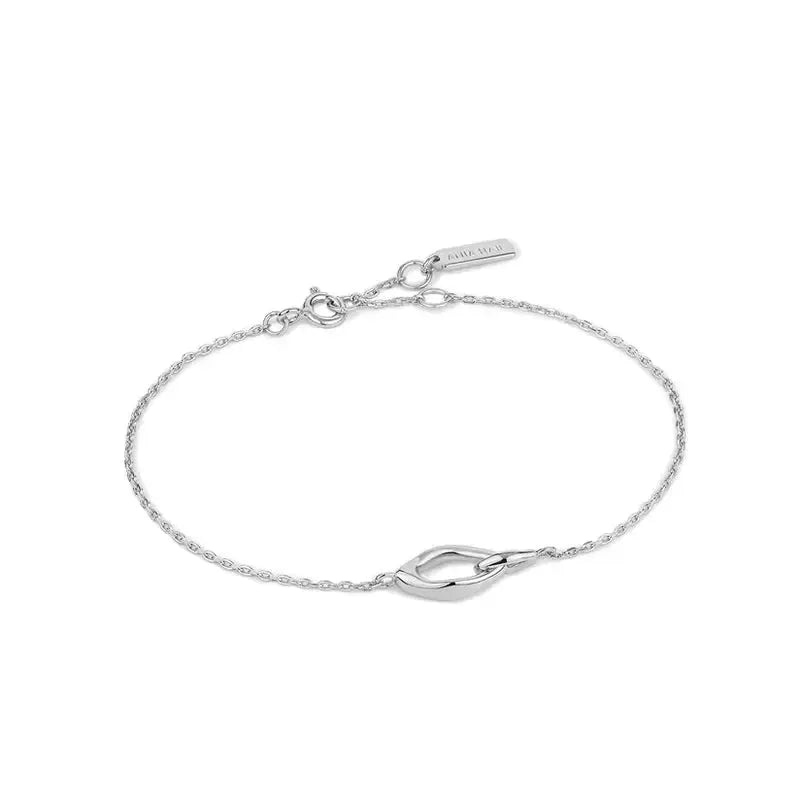 Ania Haie Silver Wave Link Bracelet