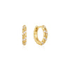 Ania Haie Yellow Gold Cubic Zirconia Hoop Earrings