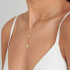 Ania Haie Gold Mother of Pearl Sun Pendant Necklace