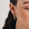 Ania Haie Gold Orb Amazonite Stud Mini Hoop Earrings