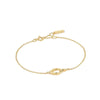 Ania Haie Gold Wave Link Bracelet