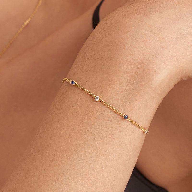 Ania Haie Lapis Chain Bracelet
