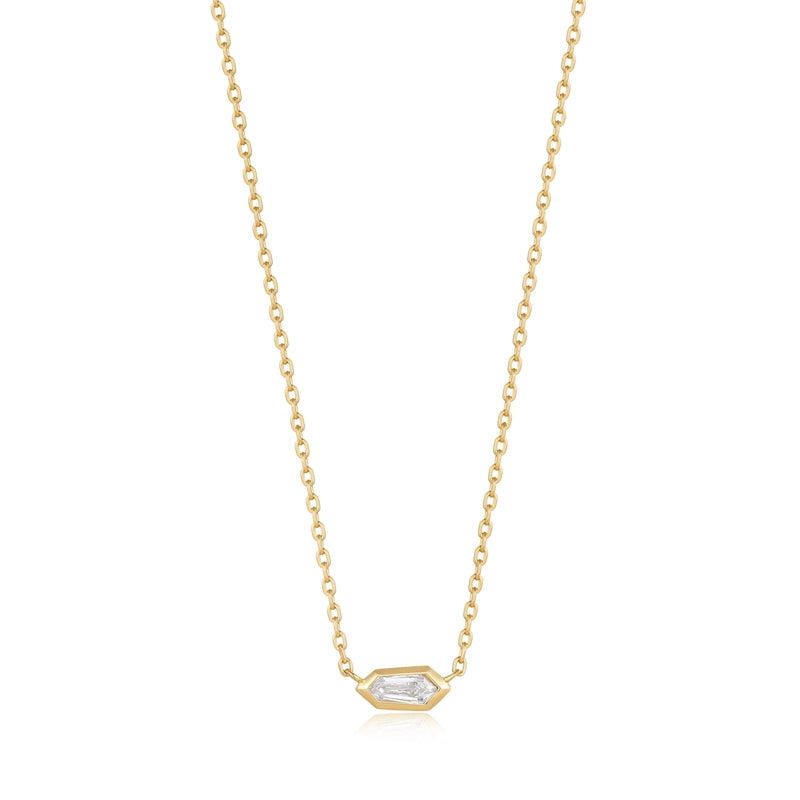 Ania Haie Sparkle Emblem Chain Necklace